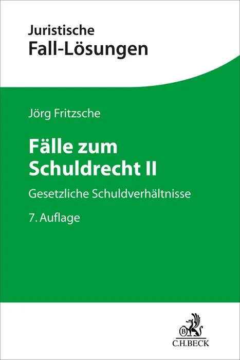 Cover: Fälle zum Schuldrecht II (Taschenbuch) von Jörg Fritzsche