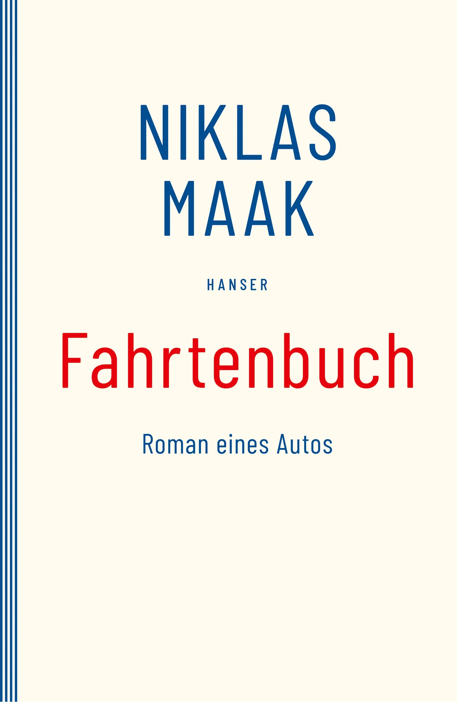 Buchcover von 'Fahrtenbuch' - Taschenbuch von Niklas Maak