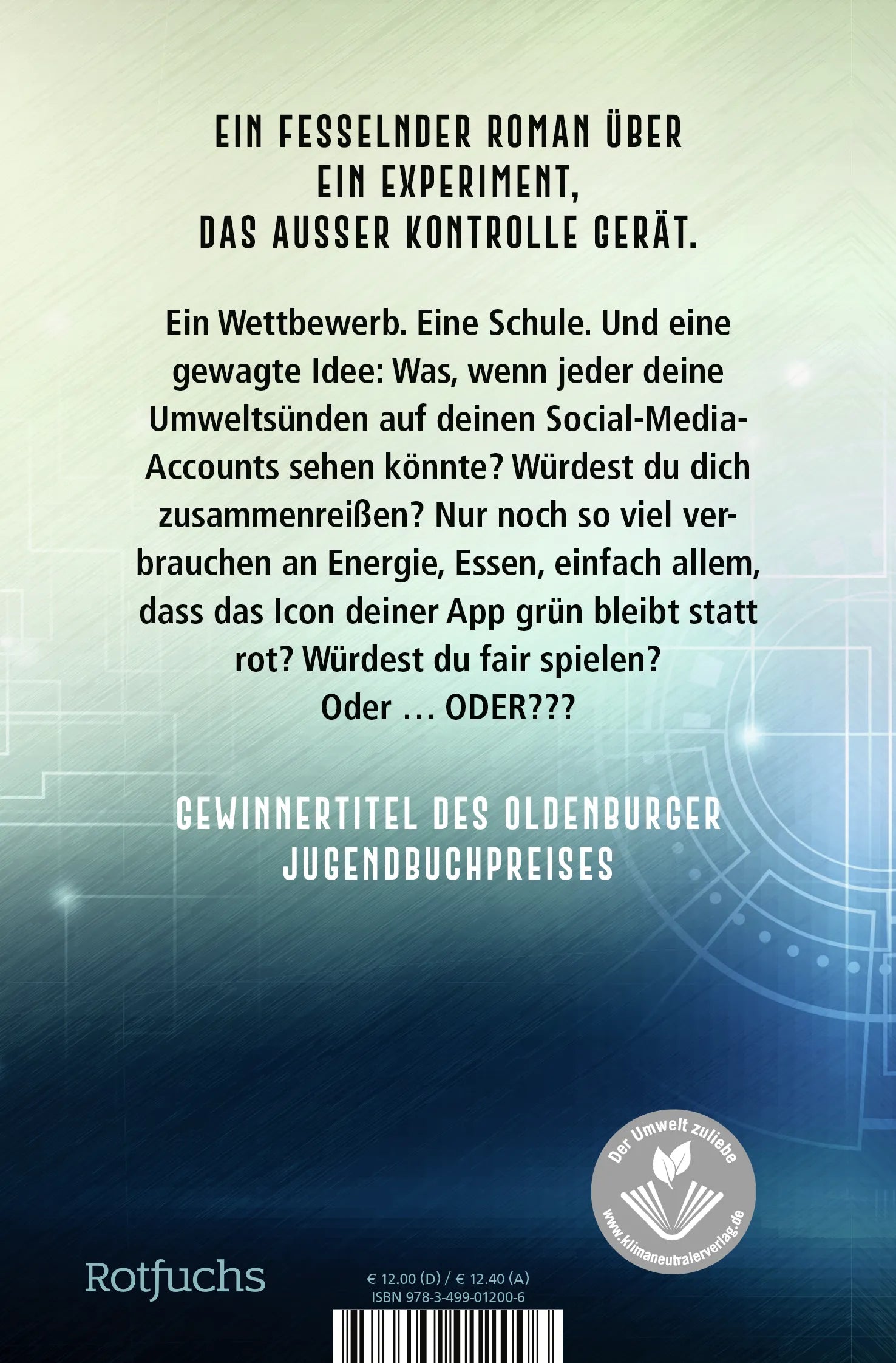 Buchrückseite von 'Fair Play' mit Klappentext - Taschenbuch