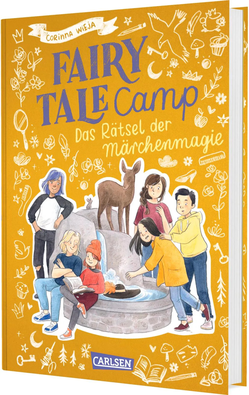Buchcover von 'Fairy Tale Camp 4: Das Rätsel der Märchenmagie' - Gebundene Ausgabe von Corinna Wieja