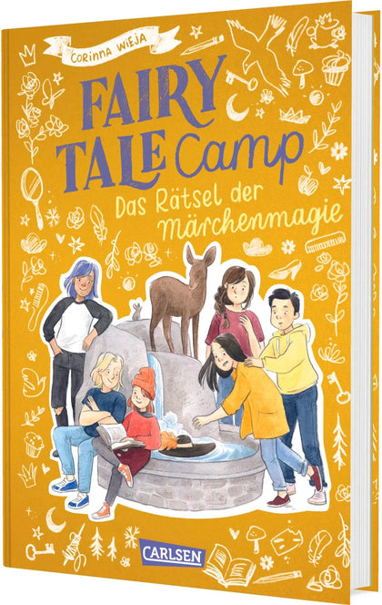 Buchcover von 'Fairy Tale Camp 4: Das Rätsel der Märchenmagie' - Gebundene Ausgabe von Corinna Wieja