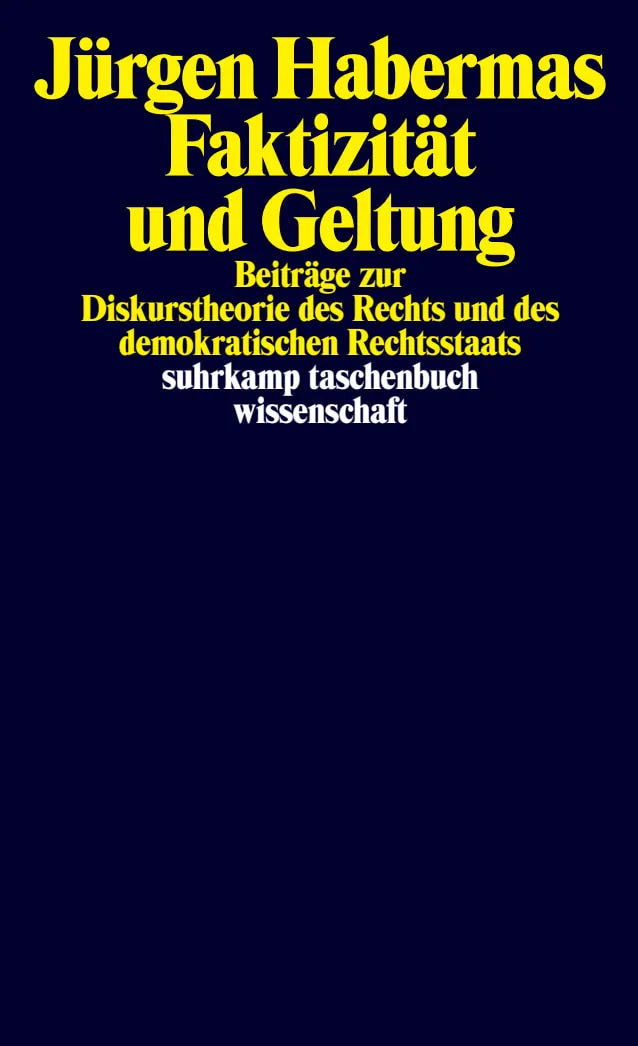 Buchcover von 'Faktizität und Geltung' - Taschenbuch von Jürgen Habermas