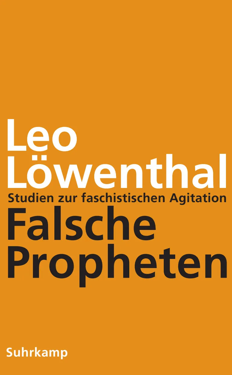 Buchcover von 'Falsche Propheten' - Paperback von Leo Löwenthal