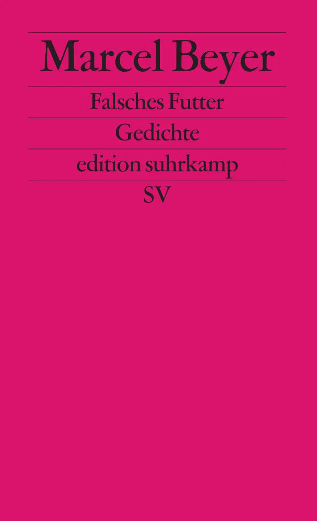 Buchcover von 'Falsches Futter' - Taschenbuch von Marcel Beyer