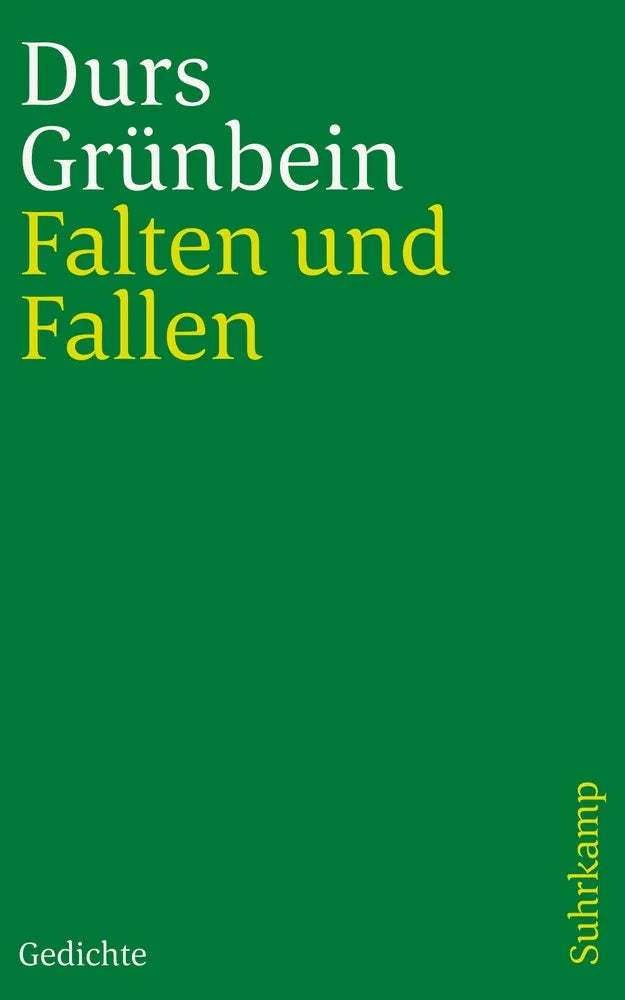 Cover: Falten und Fallen (E-Book) von Durs Grünbein