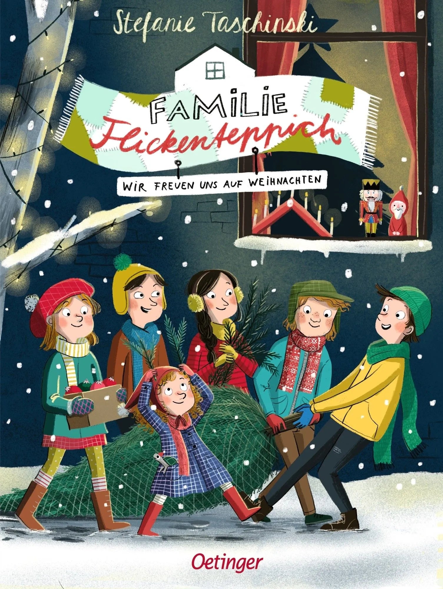 Cover: Familie Flickenteppich 4. Wir freuen uns auf Weihnachten (Hardcover) von Stefanie Taschinski