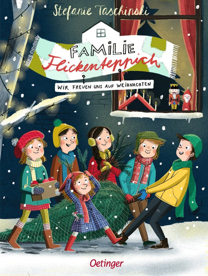 Cover: Familie Flickenteppich 4. Wir freuen uns auf Weihnachten (Hardcover) von Stefanie Taschinski