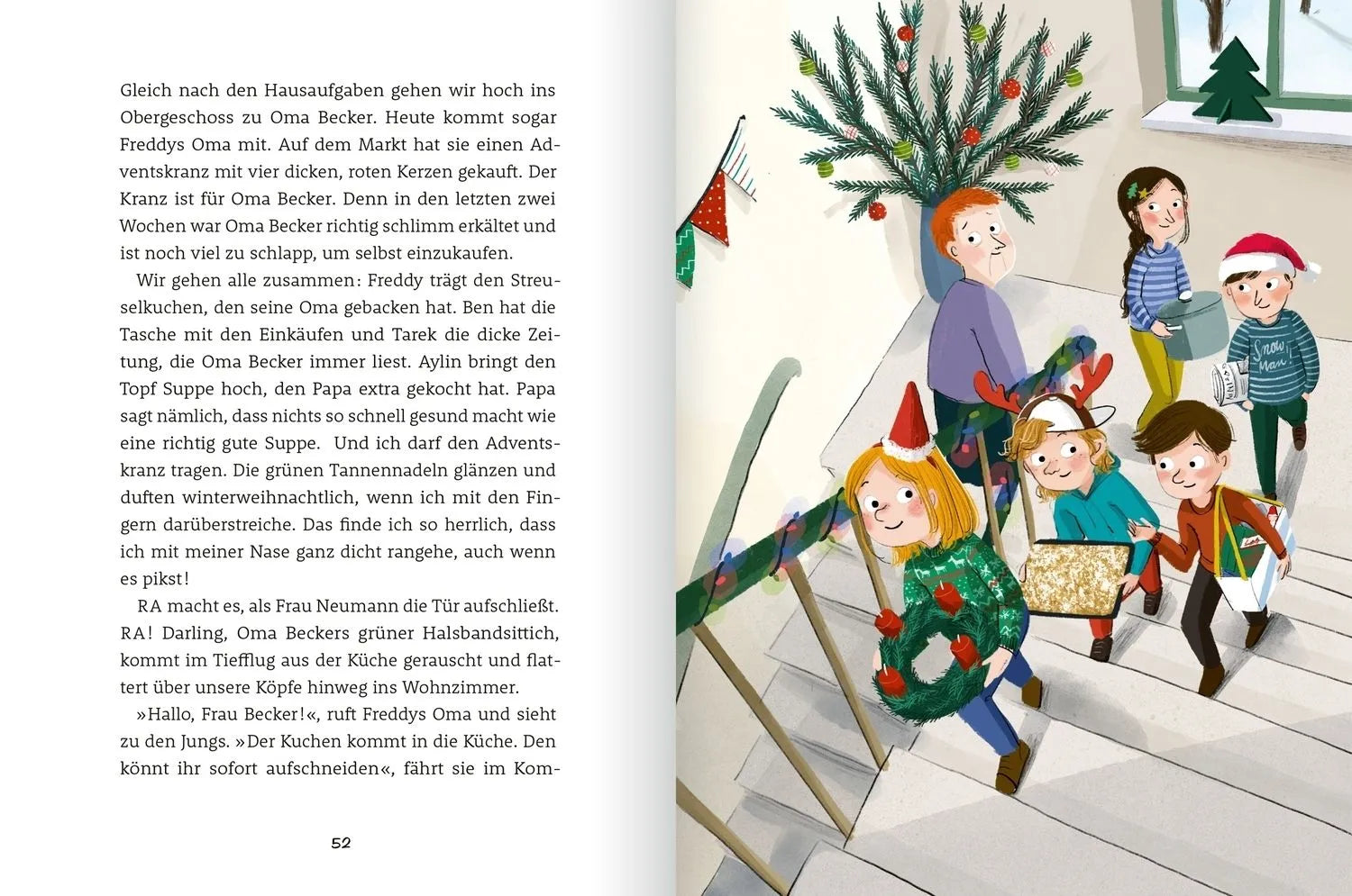 Detailansicht: Familie Flickenteppich 4. Wir freuen uns auf Weihnachten (Hardcover)