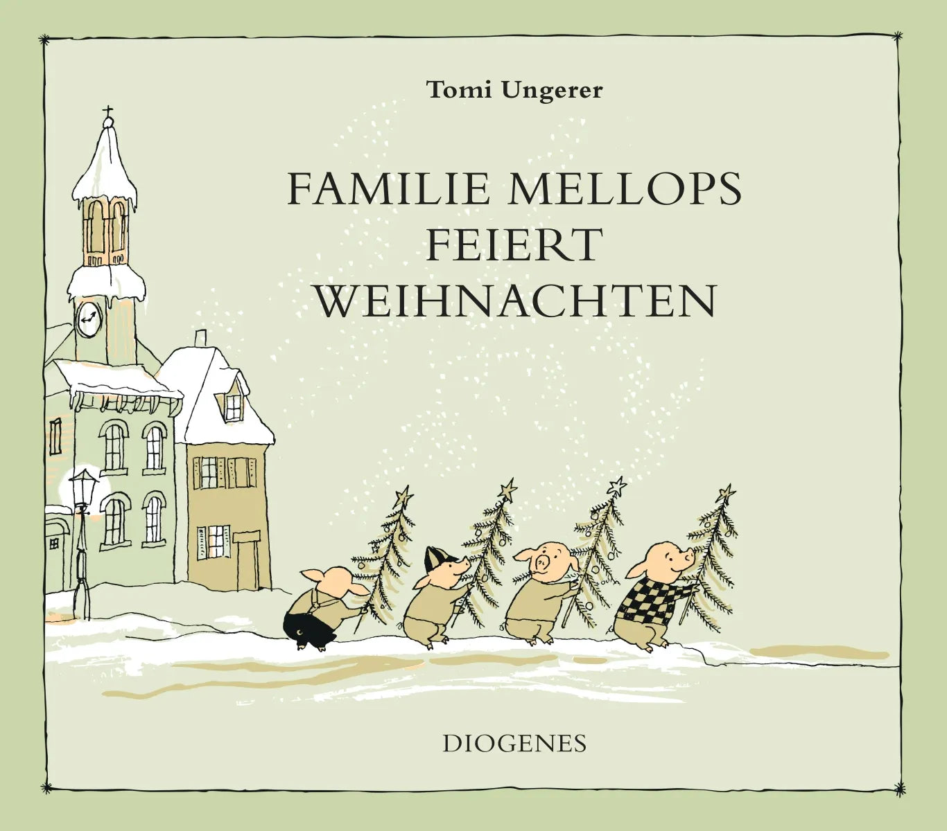 Buchcover von 'Familie Mellops feiert Weihnachten' - Gebundene Ausgabe von Tomi Ungerer