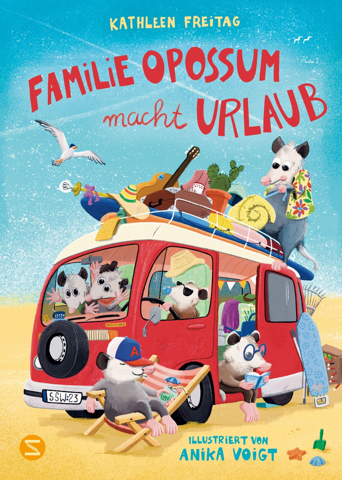 Cover: Familie Opossum macht Urlaub (Hardcover) von Kathleen Freitag