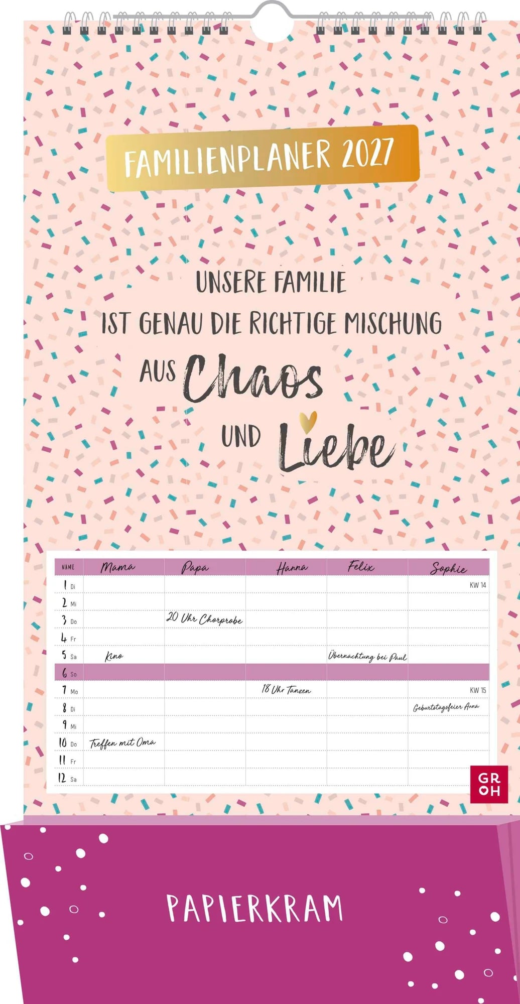 Familienplaner: Familienplaner 2027: Unsere Familie ist genau die richtige Mischung aus Chaos und Liebe