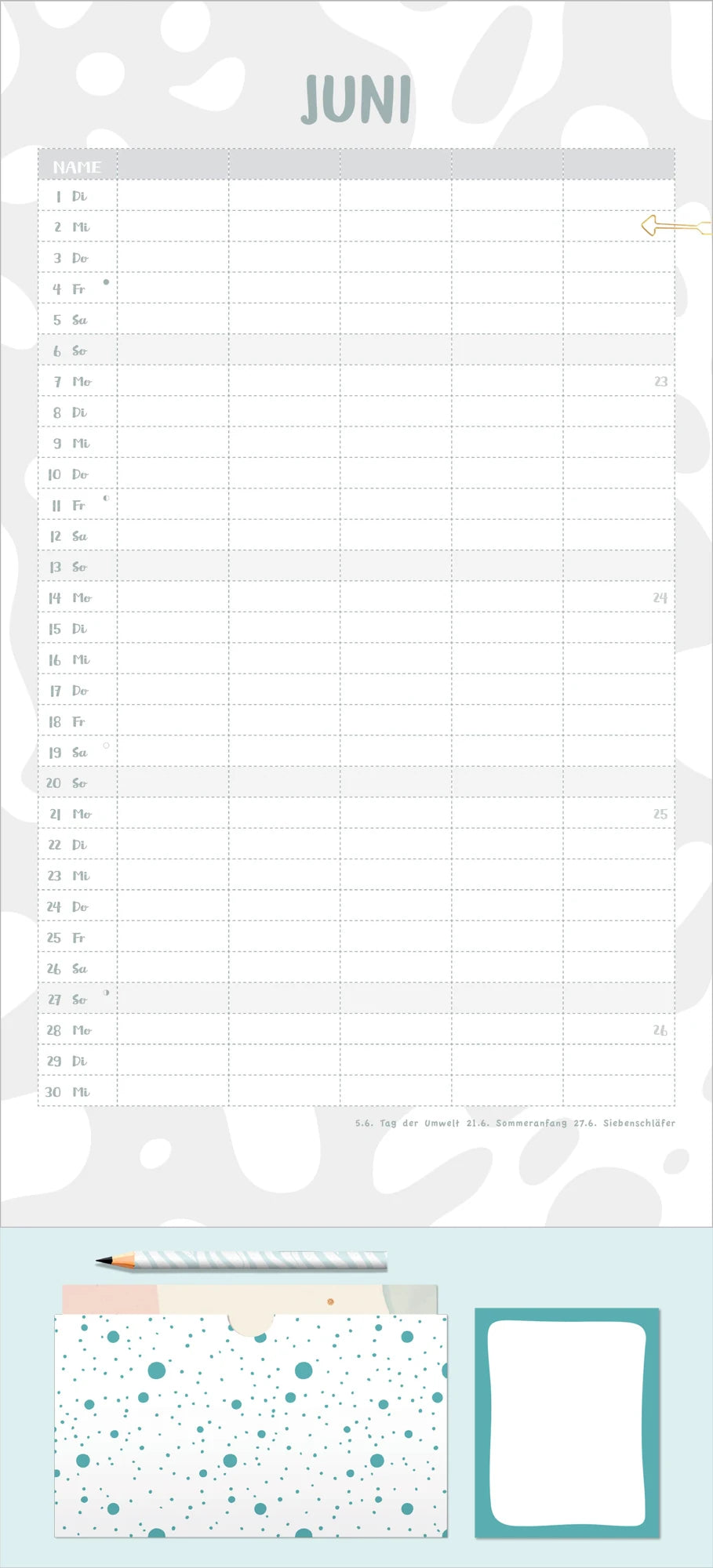 Familienplaner All-in-One 2027 – Ansicht