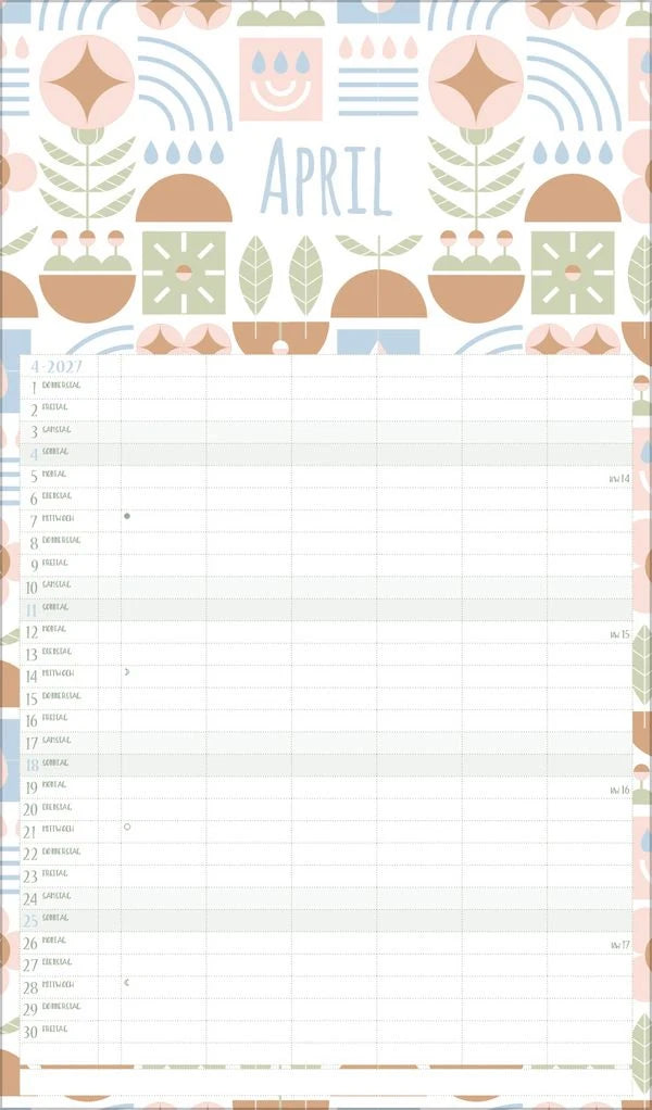 Familienplaner Recyclingpapier 2027 – Ansicht