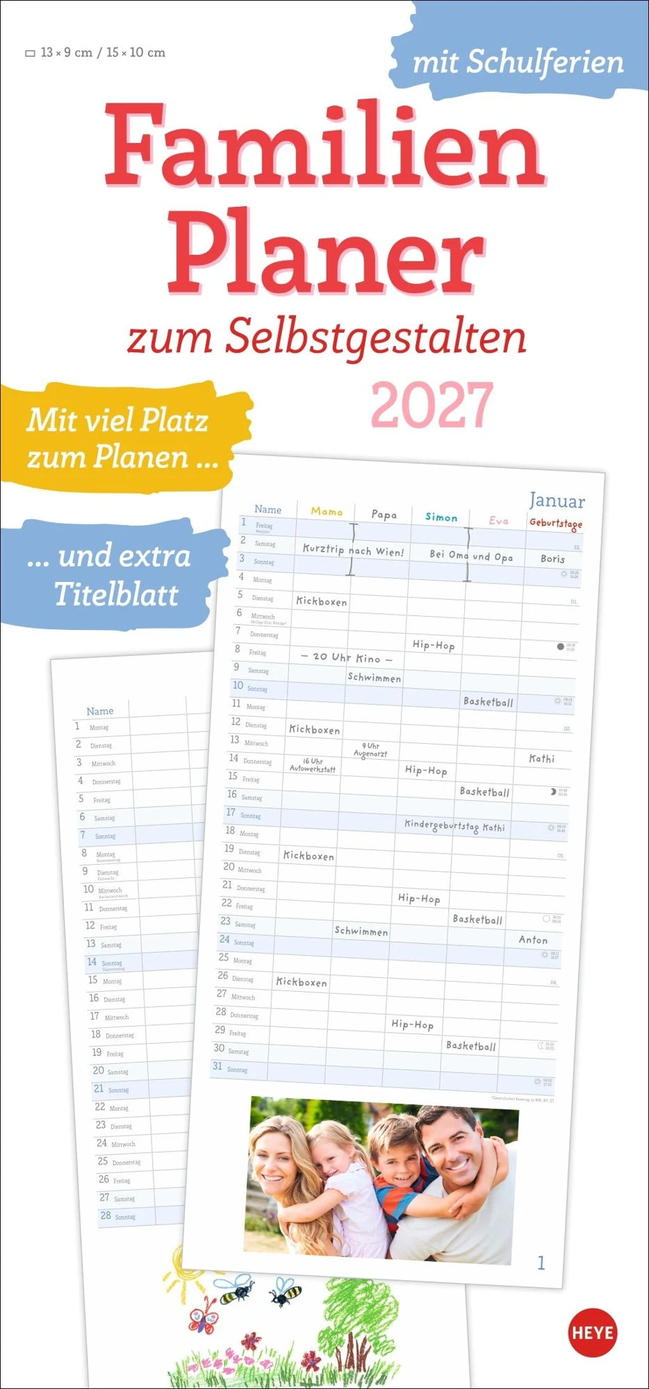 Familienplaner: Familienplaner zum Selbstgestalten 2027