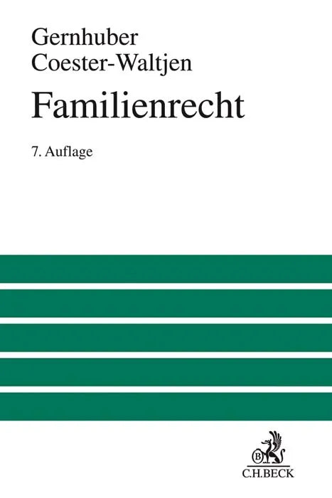 Buchcover von 'Familienrecht' - Gebundene Ausgabe von Joachim Gernhuber