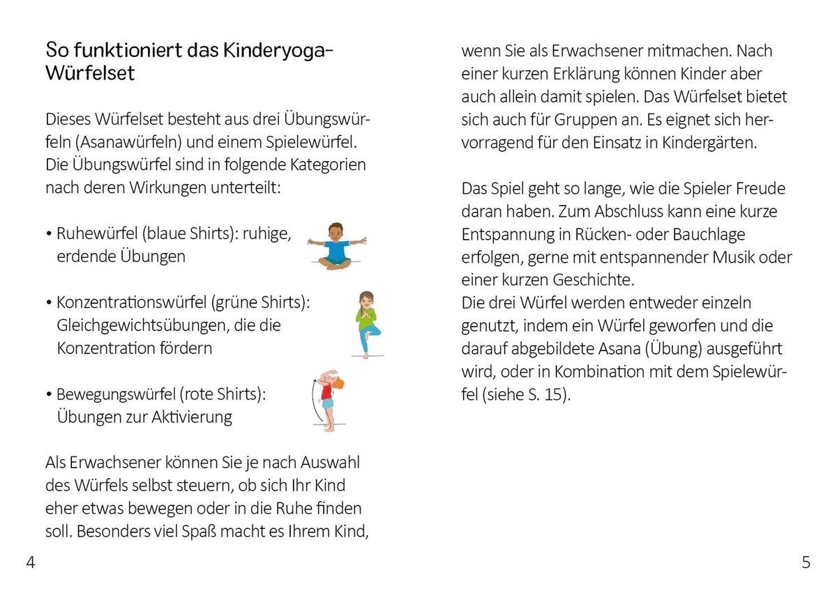 FamilyFlow. Kinderyoga-Würfel – Ansicht