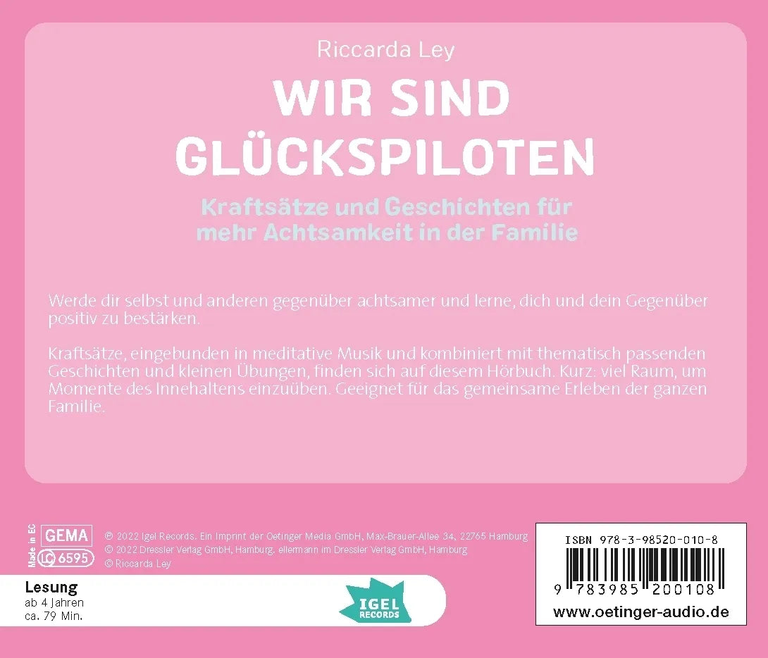 Rückseite: FamilyFlow. Wir sind Glückspiloten (Hörbuch CD)