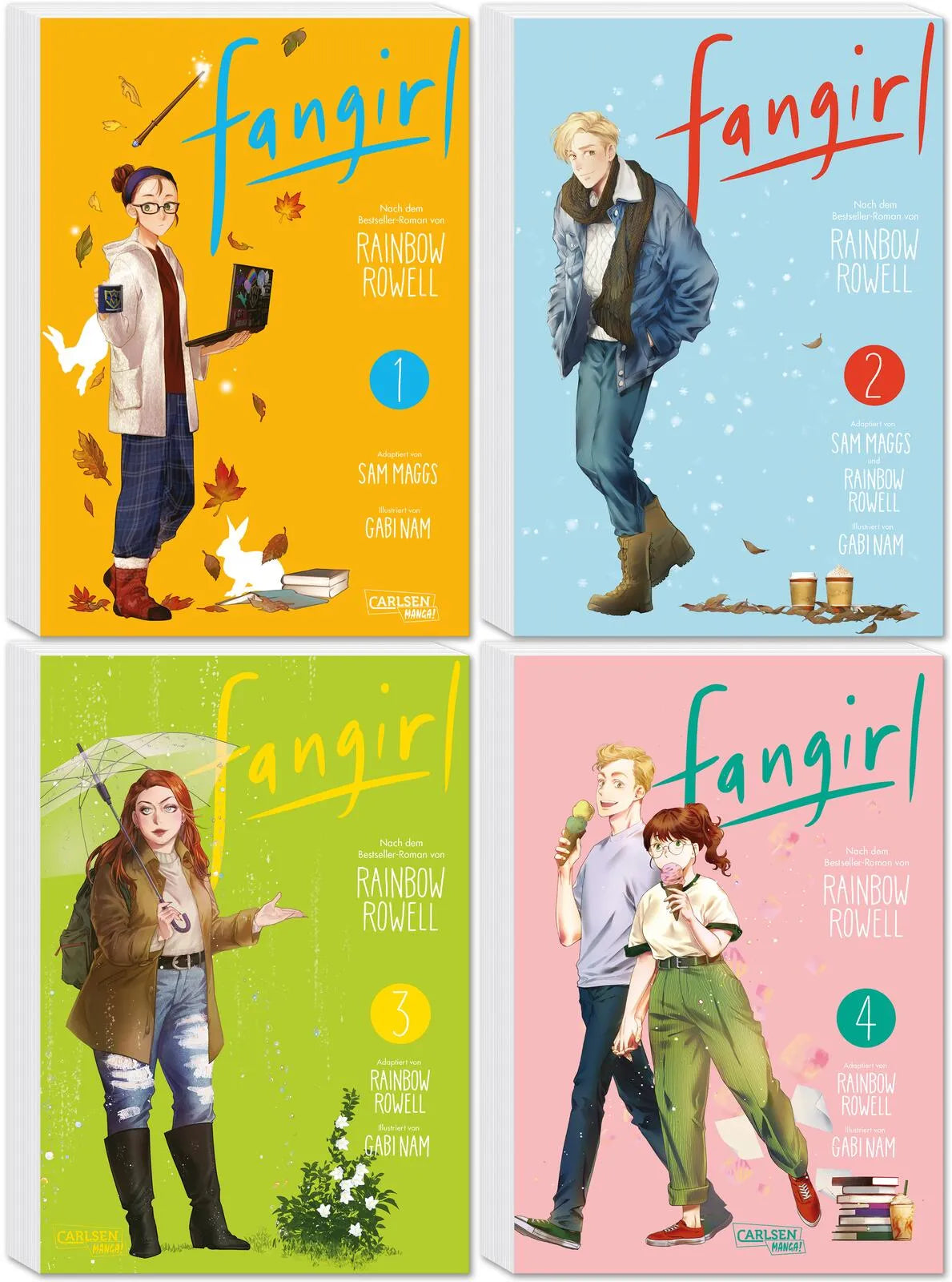 Cover: Fangirl Komplettpack 1–4 (Buch) von Rainbow Rowell