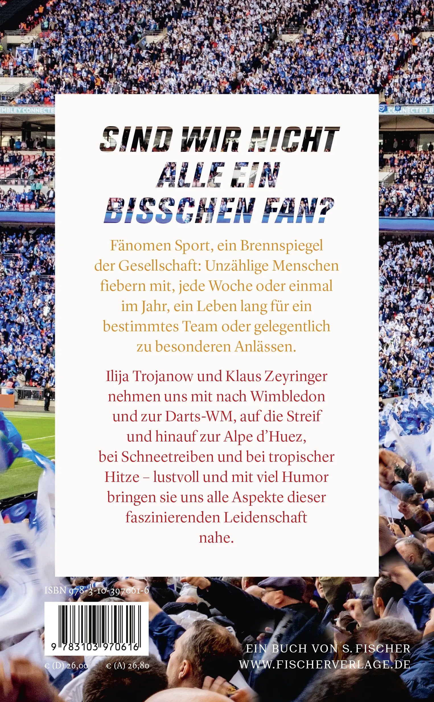 Buchrückseite von 'Fans' mit Klappentext - Gebundene Ausgabe