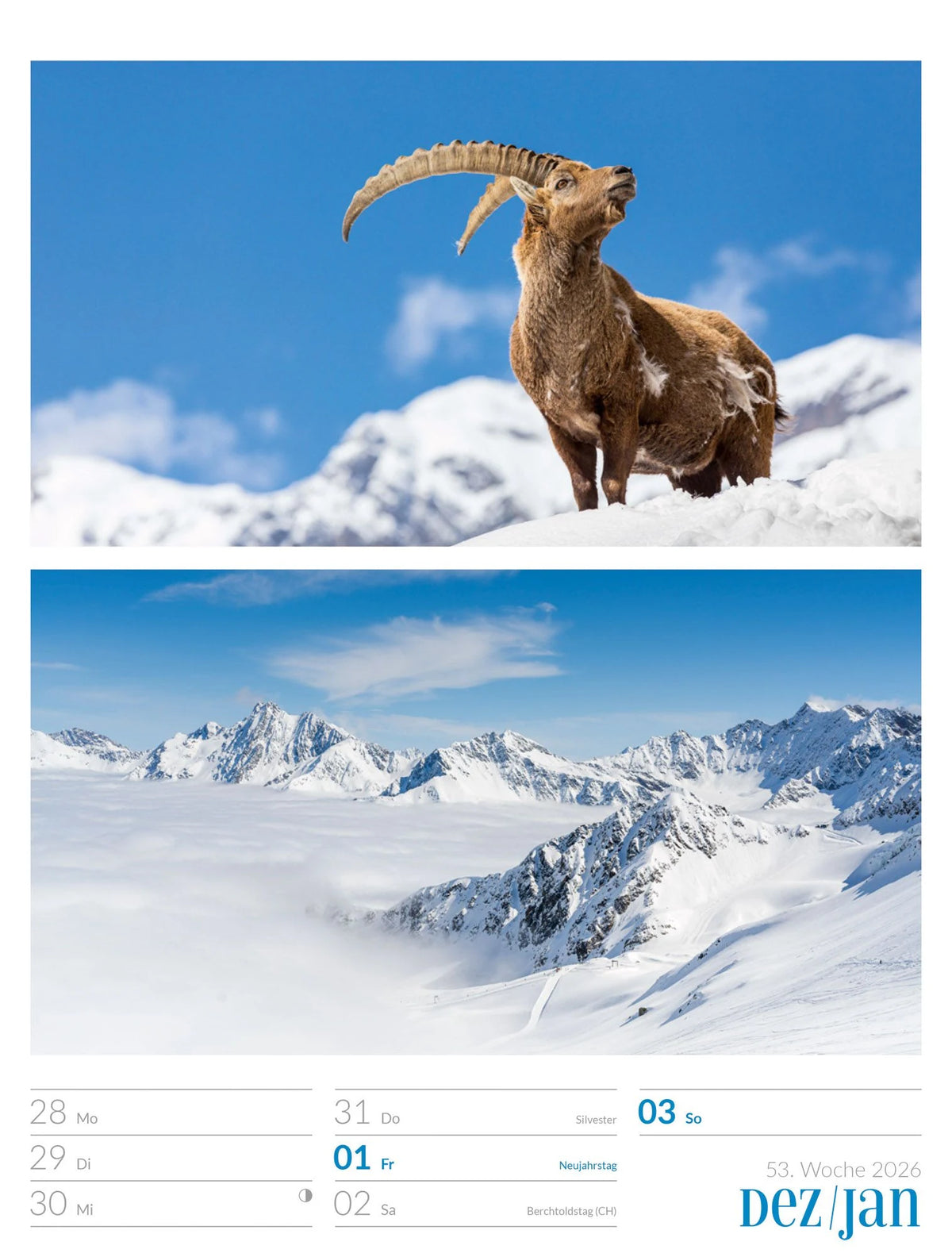 Farben der Natur Wochenplaner Kalender 2027 – Ansicht