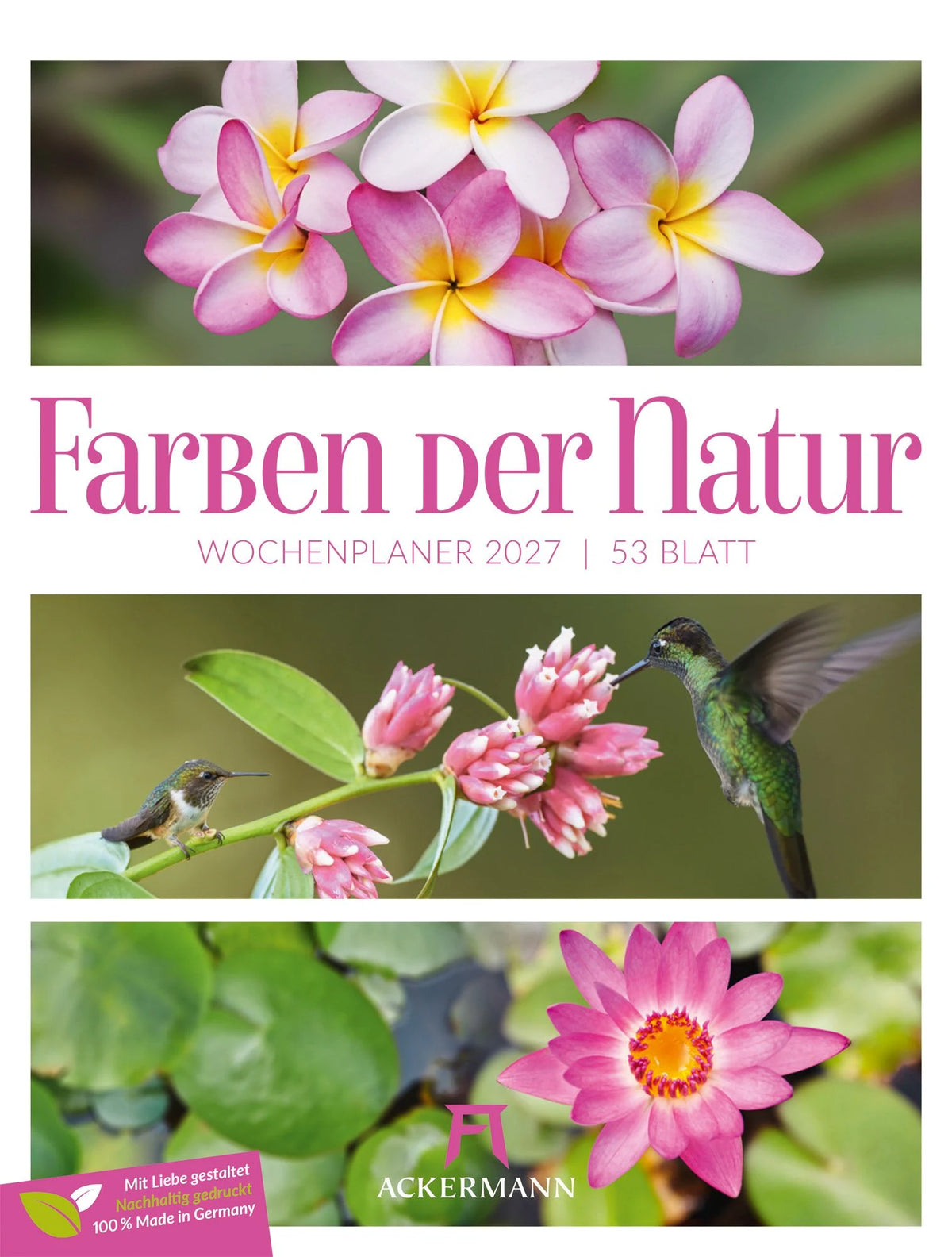 Taschenkalender: Farben der Natur Wochenplaner Kalender 2027