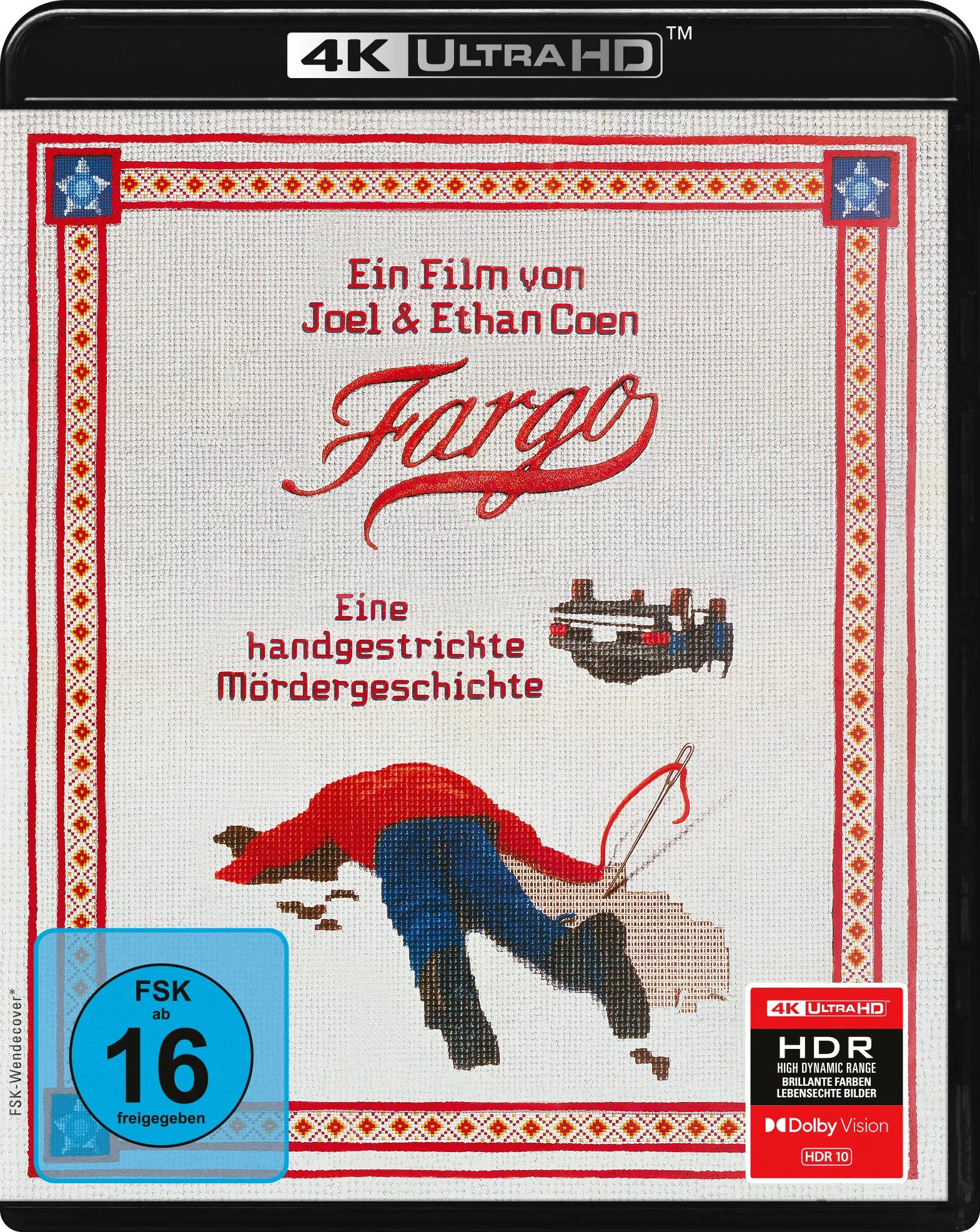 4K UHD Blu-ray-Cover: Fargo - Blutiger Schnee. Regie: Joel Coen