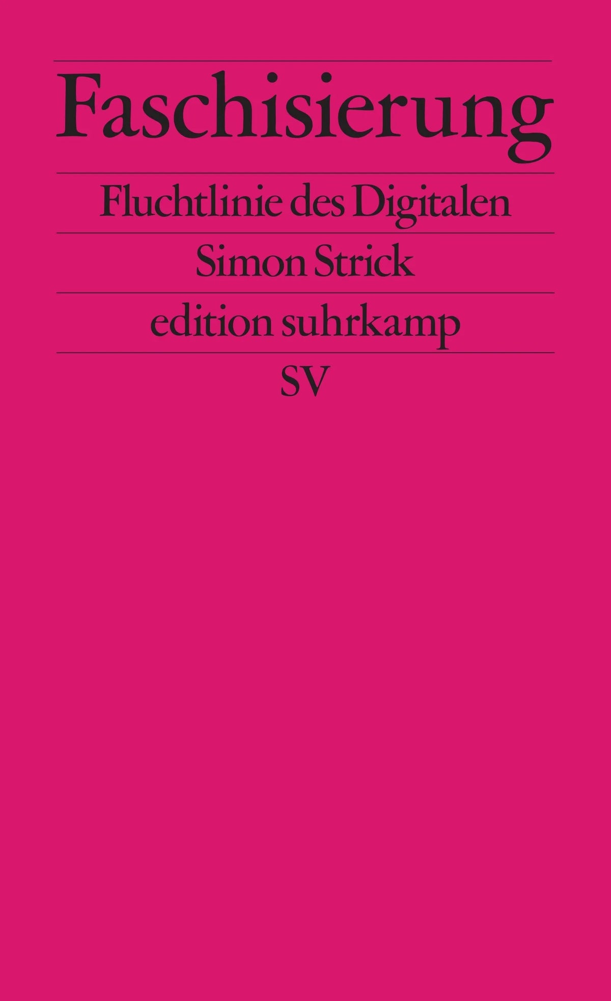 Cover: Faschisierung (E-Book) von Simon Strick