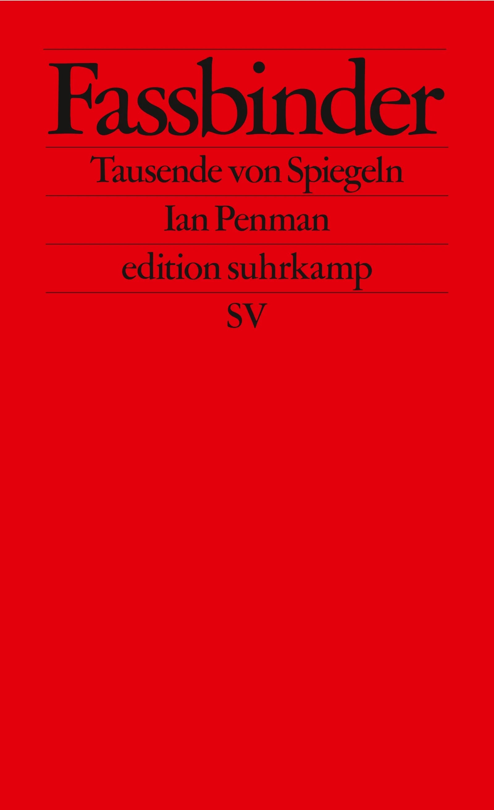 Cover: Fassbinder (E-Book) von Ian Penman