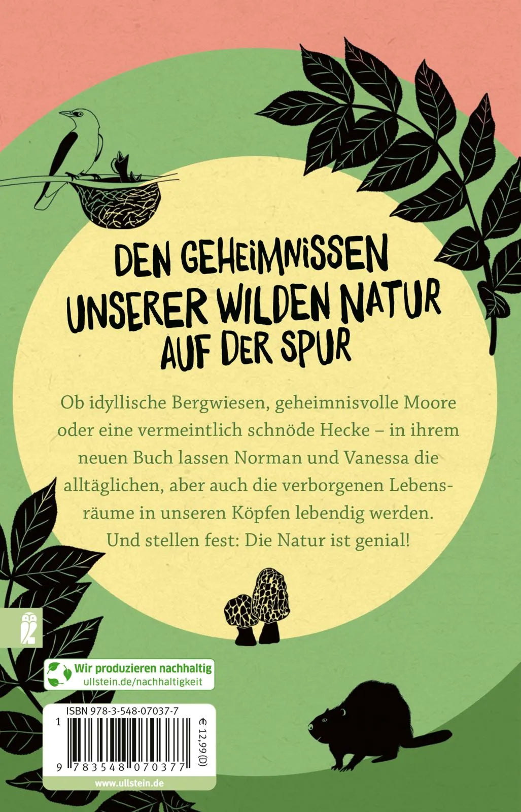 Buchrückseite von 'Fast zu wild, um wahr zu sein' mit Klappentext - Taschenbuch