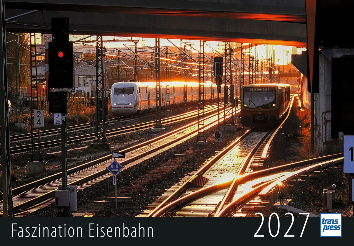 Wandkalender: Faszination Eisenbahn Kalender 2027