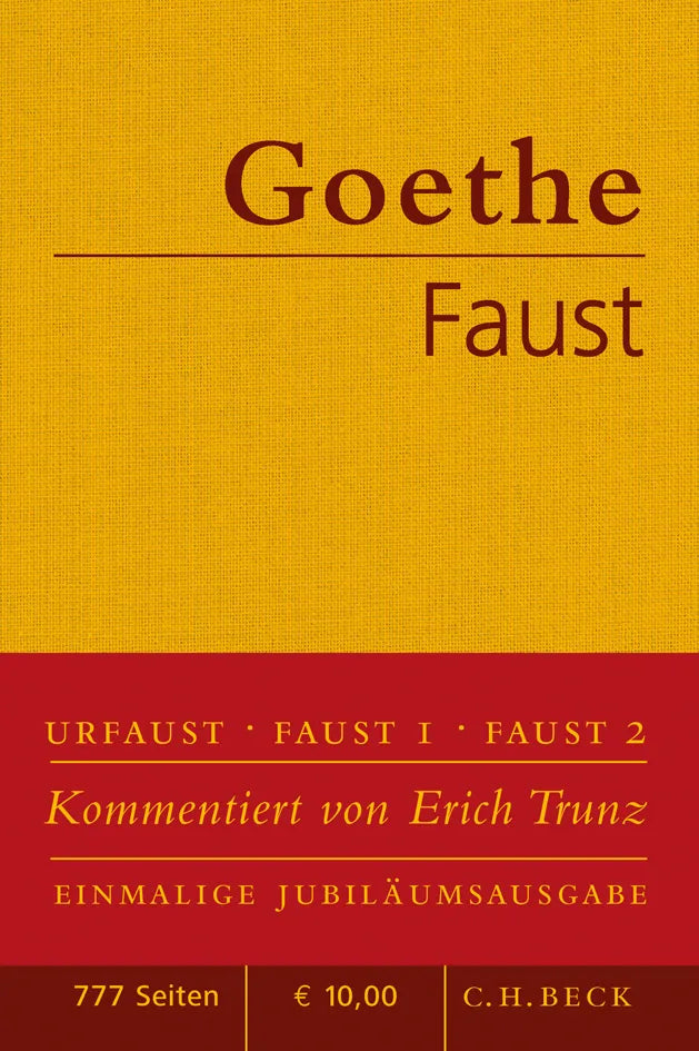 Buchcover von 'Faust' - Gebundene Ausgabe von Johann Wolfgang Goethe