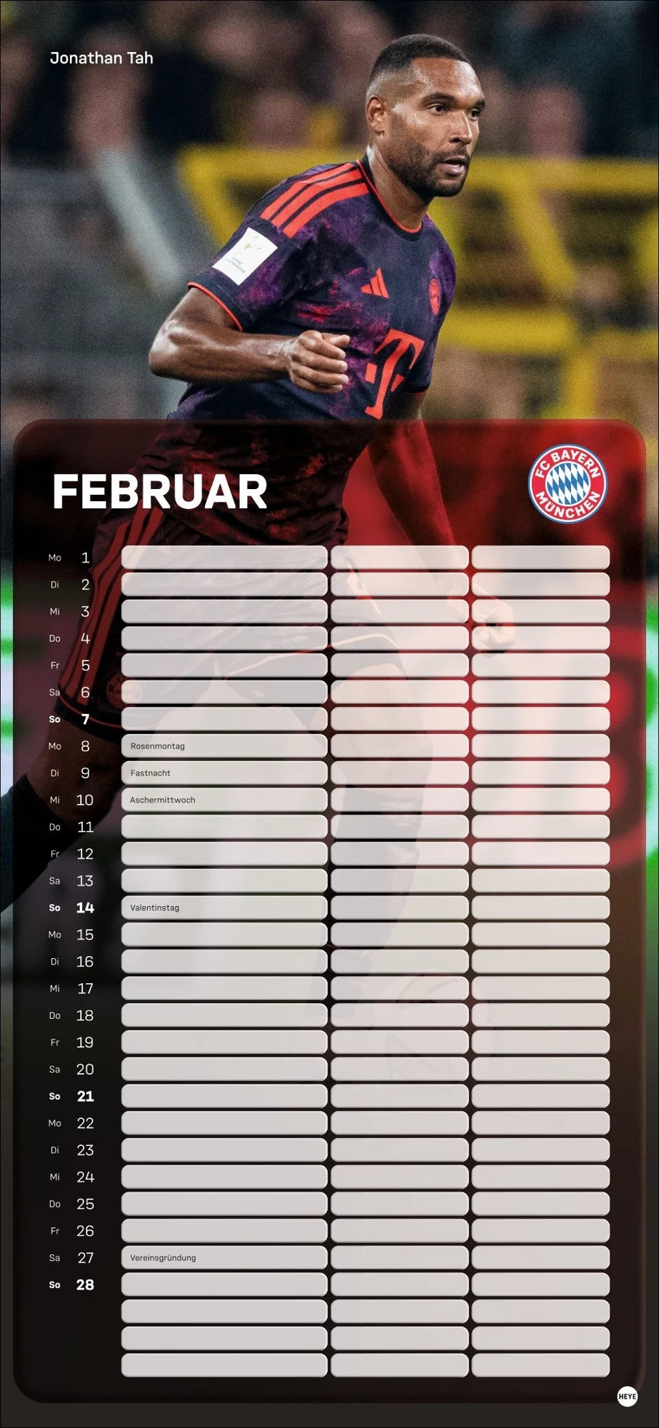 FC Bayern München Fanplaner 2027 – Ansicht
