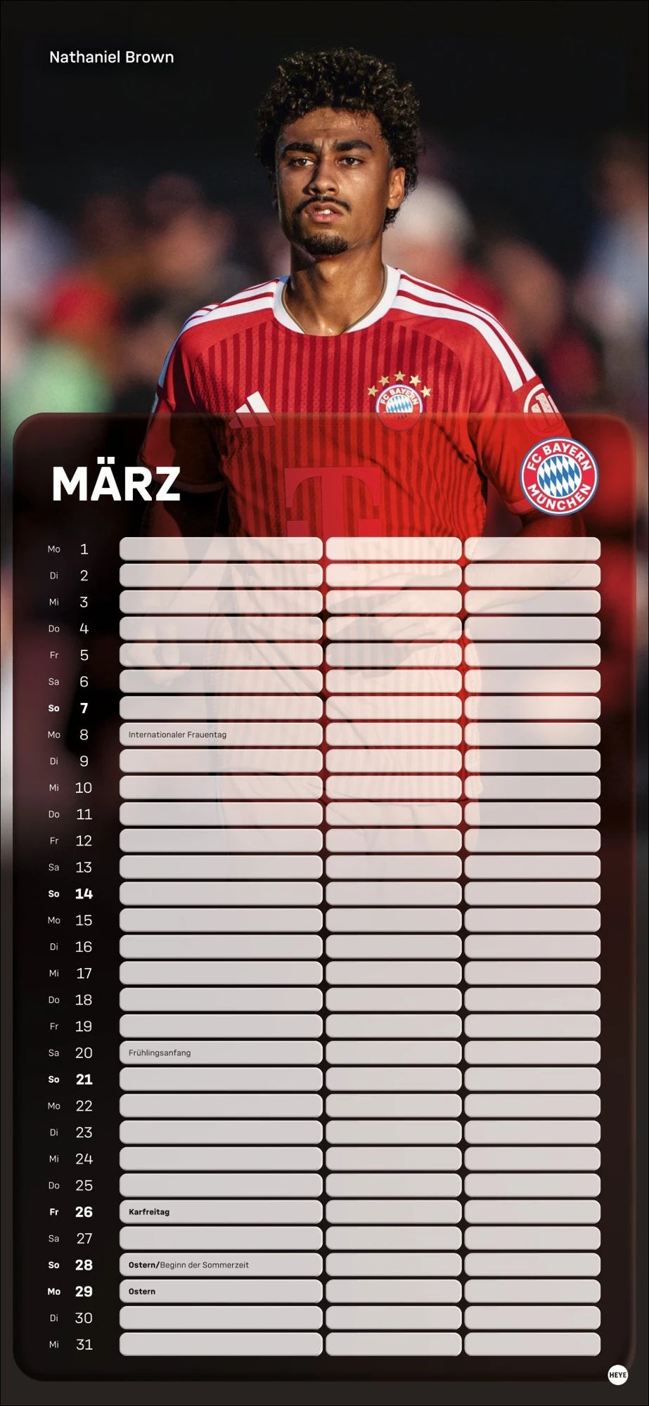 FC Bayern München Fanplaner 2027 – Ansicht