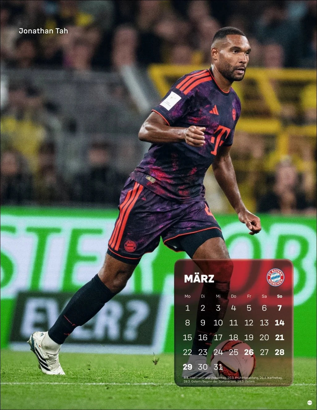 FC Bayern München Posterkalender 2027 – Ansicht