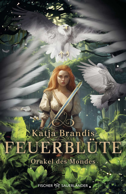 Buchcover von 'Feuerblüte – Orakel des Mondes' - Gebundene Ausgabe von Katja Brandis