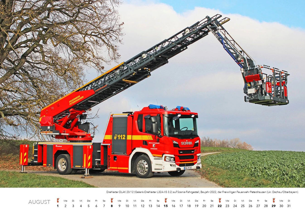 Feuerwehr Kalender 2027 Wandkalender – Ansicht
