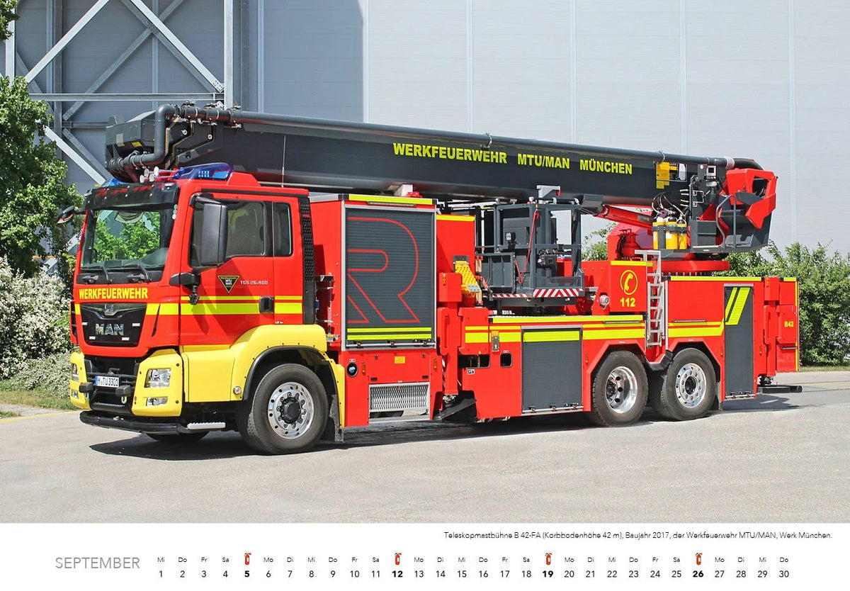 Feuerwehr Kalender 2027 Wandkalender – Ansicht
