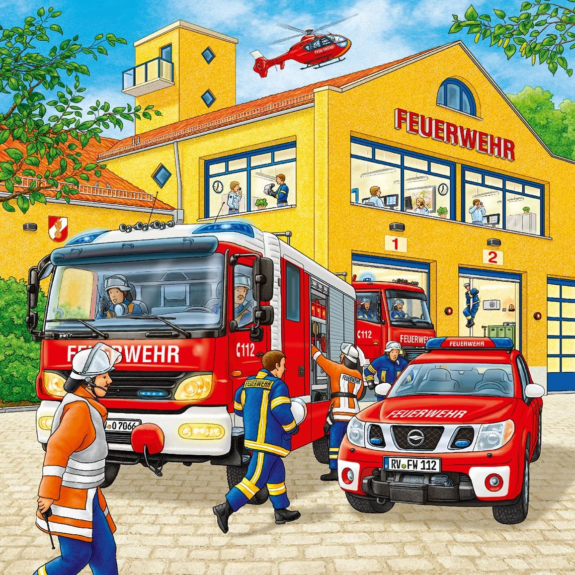 Kinderpuzzle 3x49 Teile - Feuerwehreinsatz – Ansicht