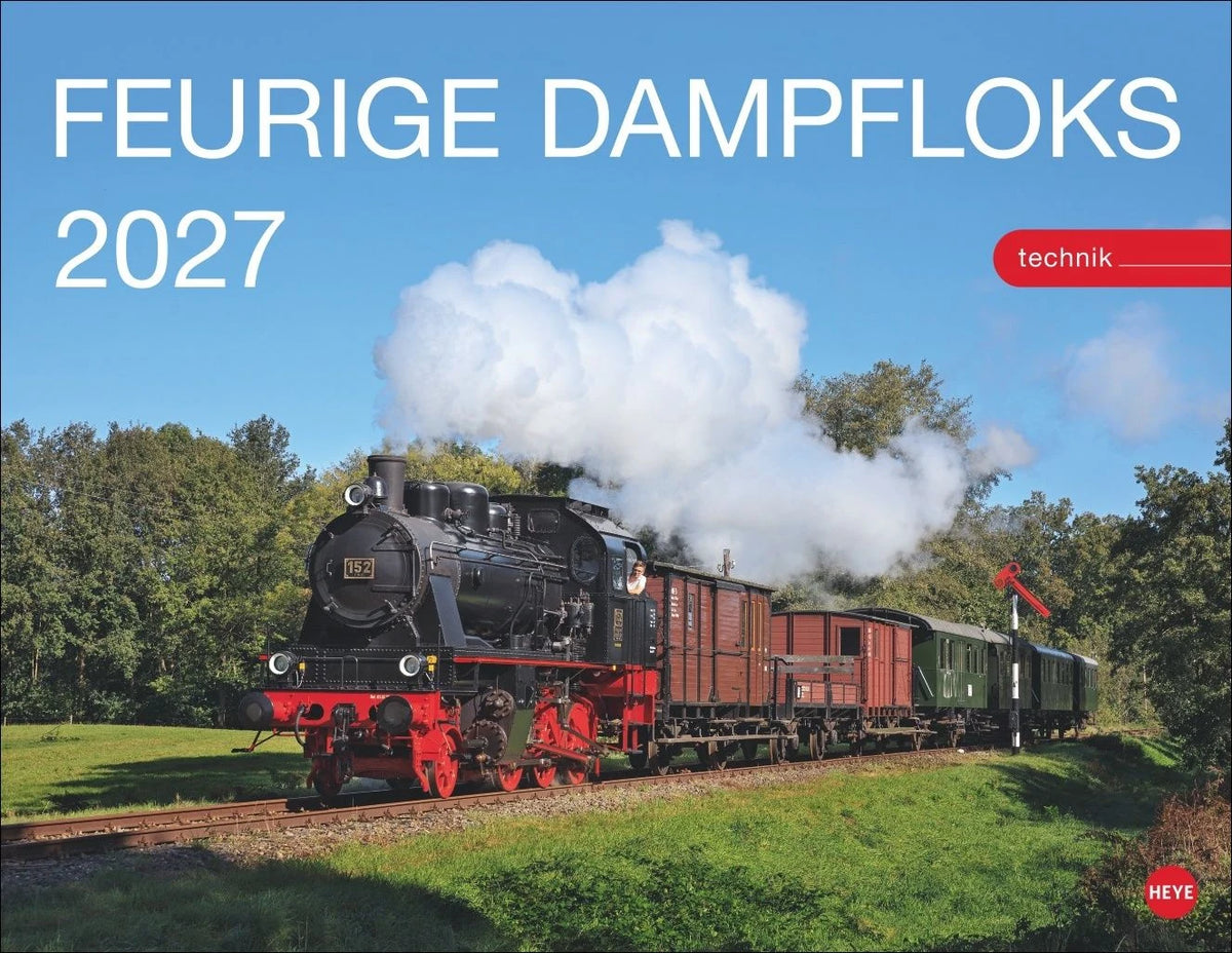 Wandkalender: Feurige Dampfloks Posterkalender 2027