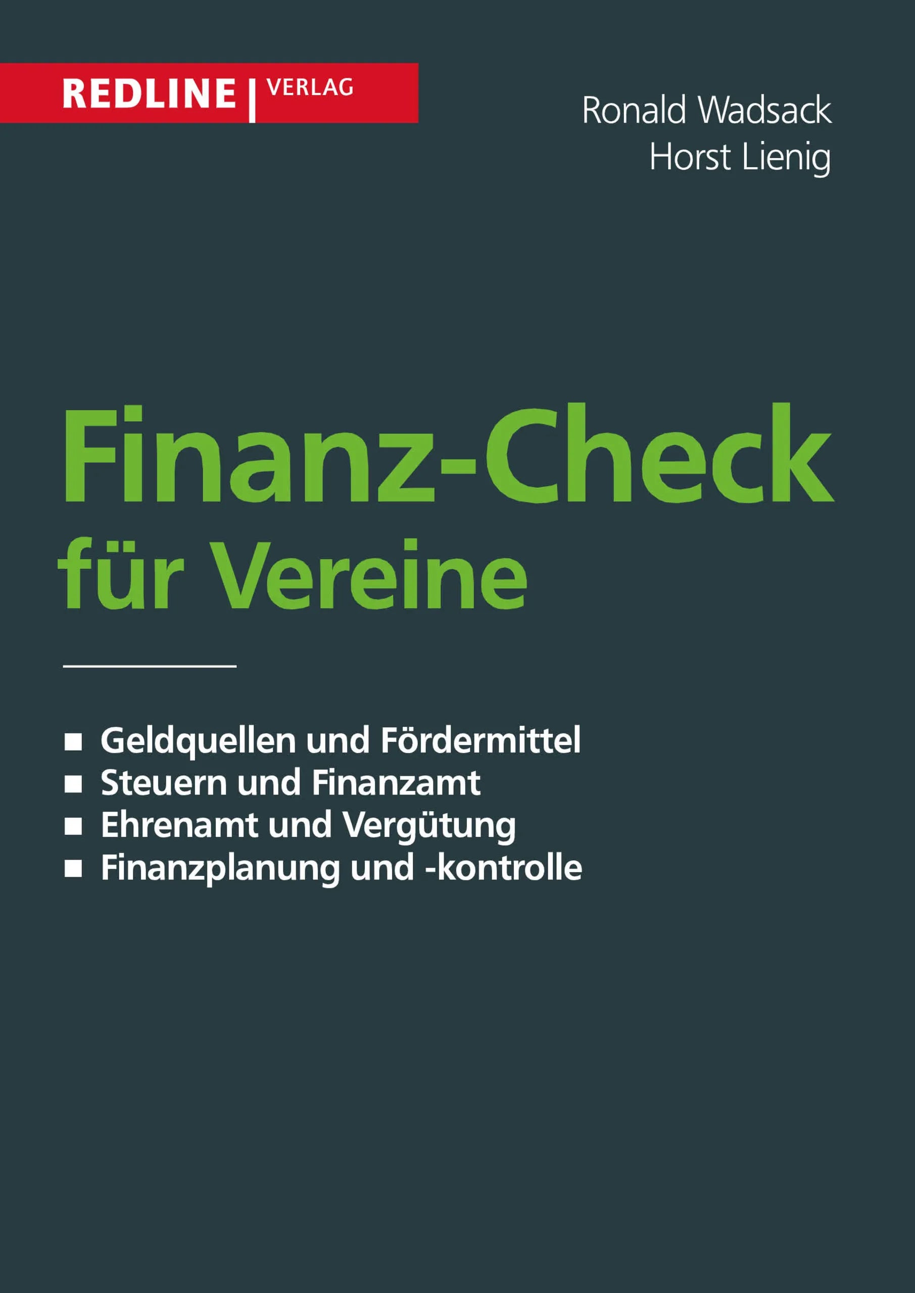 Buchcover von 'Finanz-Check für Vereine' - Taschenbuch von Ronald Wadsack
