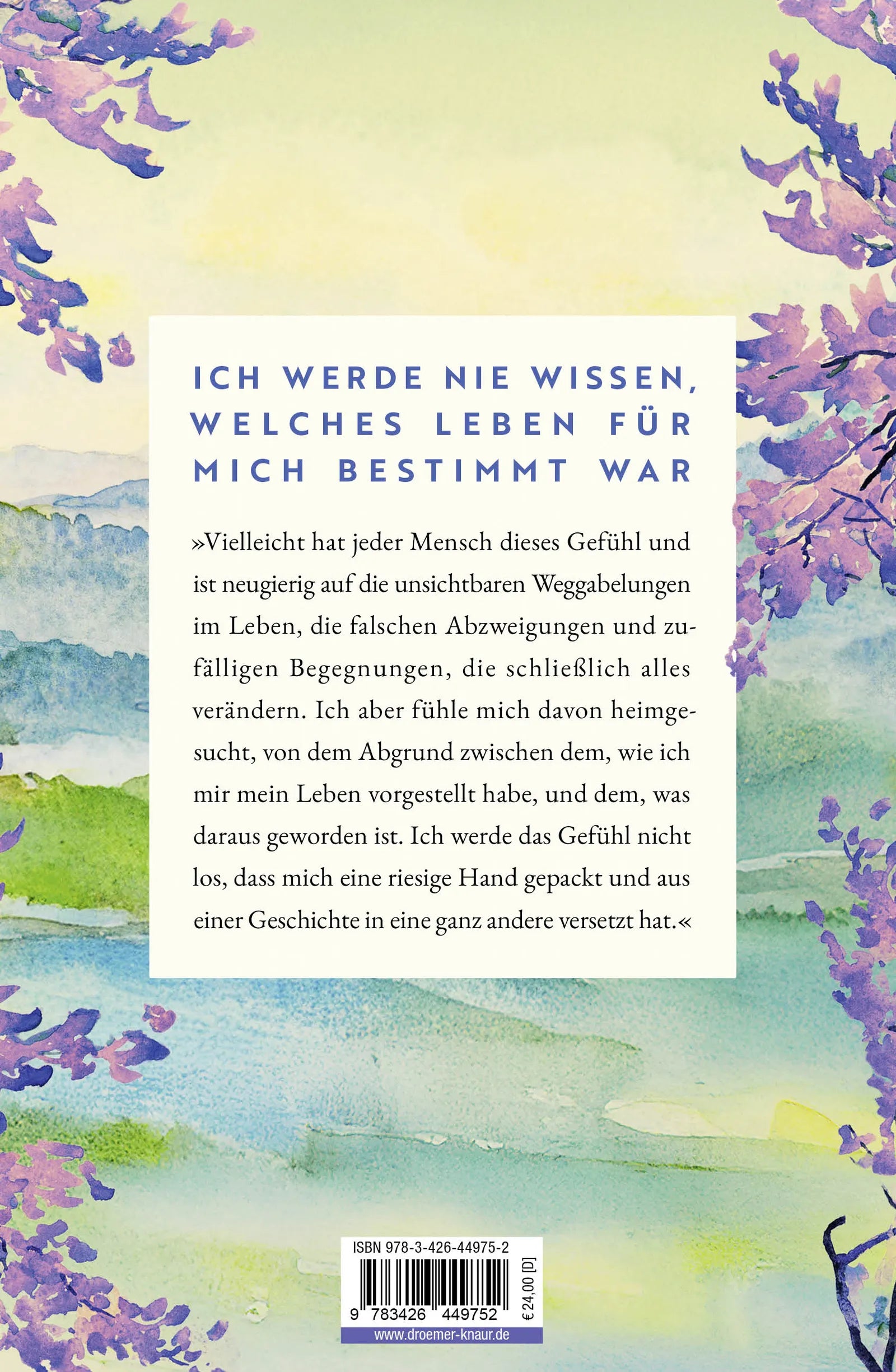 Buchrückseite von 'Finding My Way. Ein Memoir' mit Klappentext - Gebundene Ausgabe