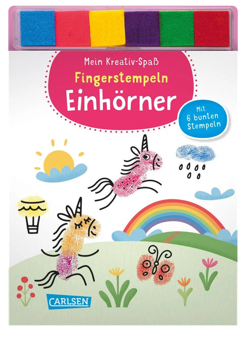 Fingerstempeln: Einhörner