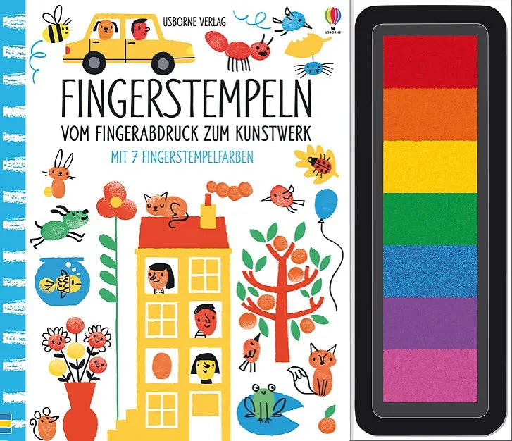 Buchcover von 'Fingerstempeln: Vom Fingerabdruck zum Kunstwerk' - Gebundene Ausgabe von Fiona Watt