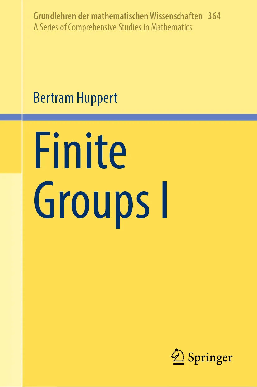 Cover: Finite Groups I (E-Book) von Bertram Huppert