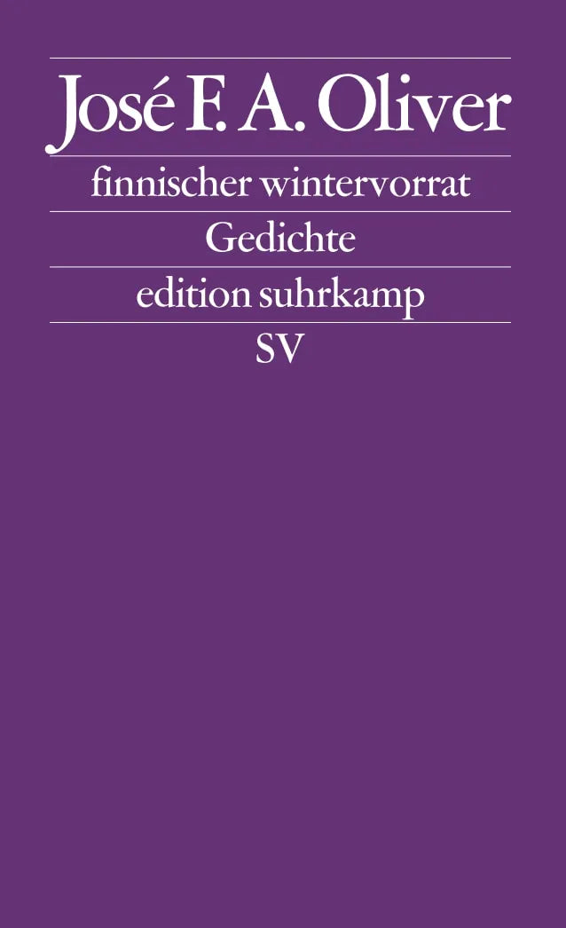 Buchcover von 'finnischer wintervorrat' - Taschenbuch von José F. A. Oliver