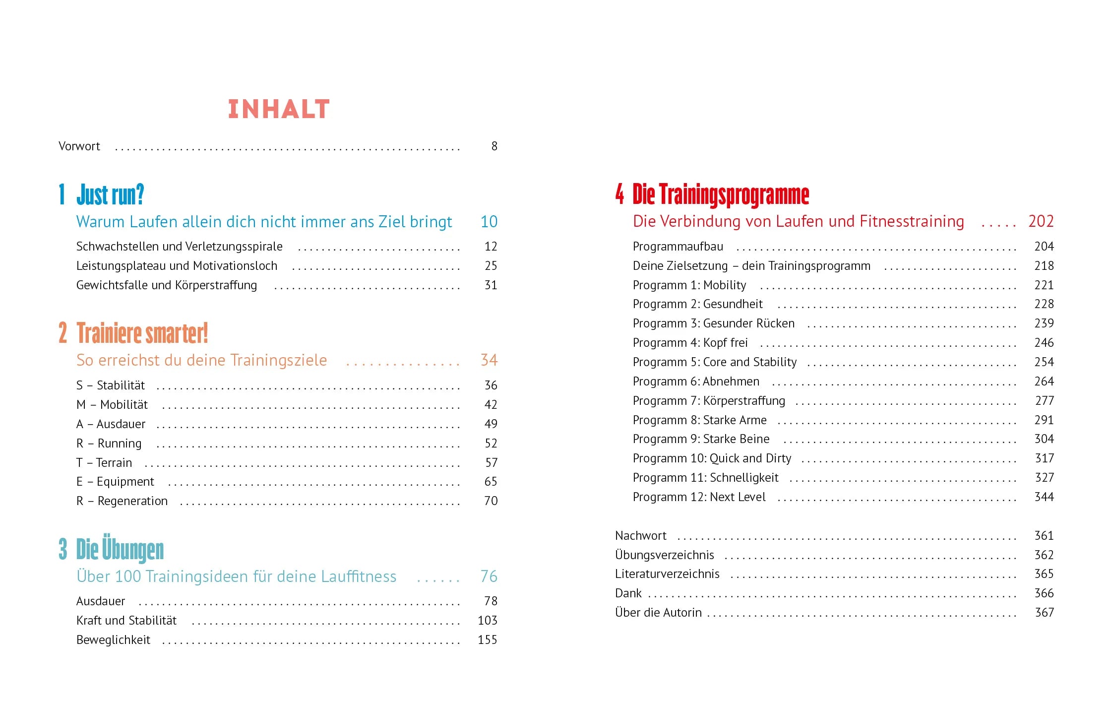 Innenansicht von 'Fit for Running' - Taschenbuch