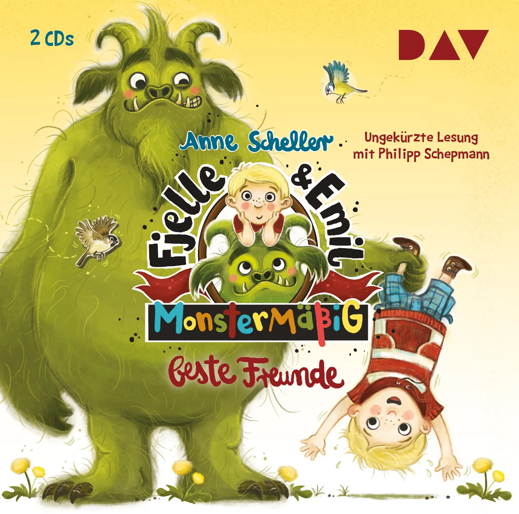 Buchcover von 'Fjelle und Emil – Teil 1: Monstermäßig beste Freunde' - Hörbuch (CD) von Anne Scheller