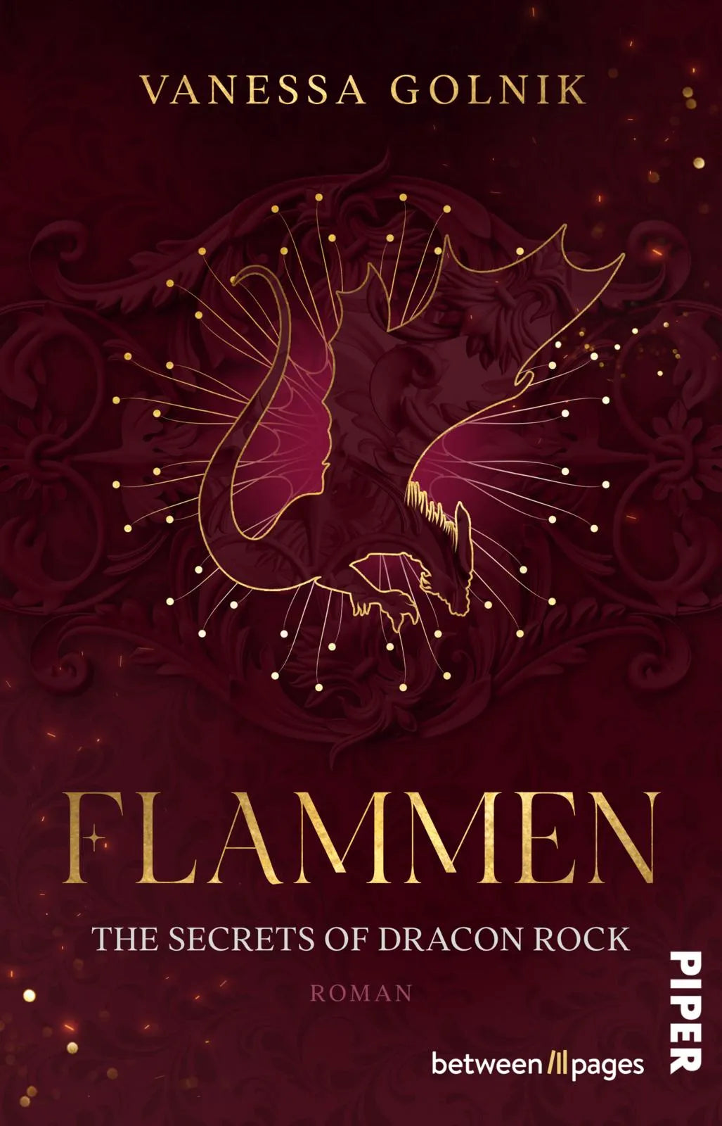 Buchcover von 'Flammen – The Secrets of Dracon Rock' - Taschenbuch von Vanessa Golnik
