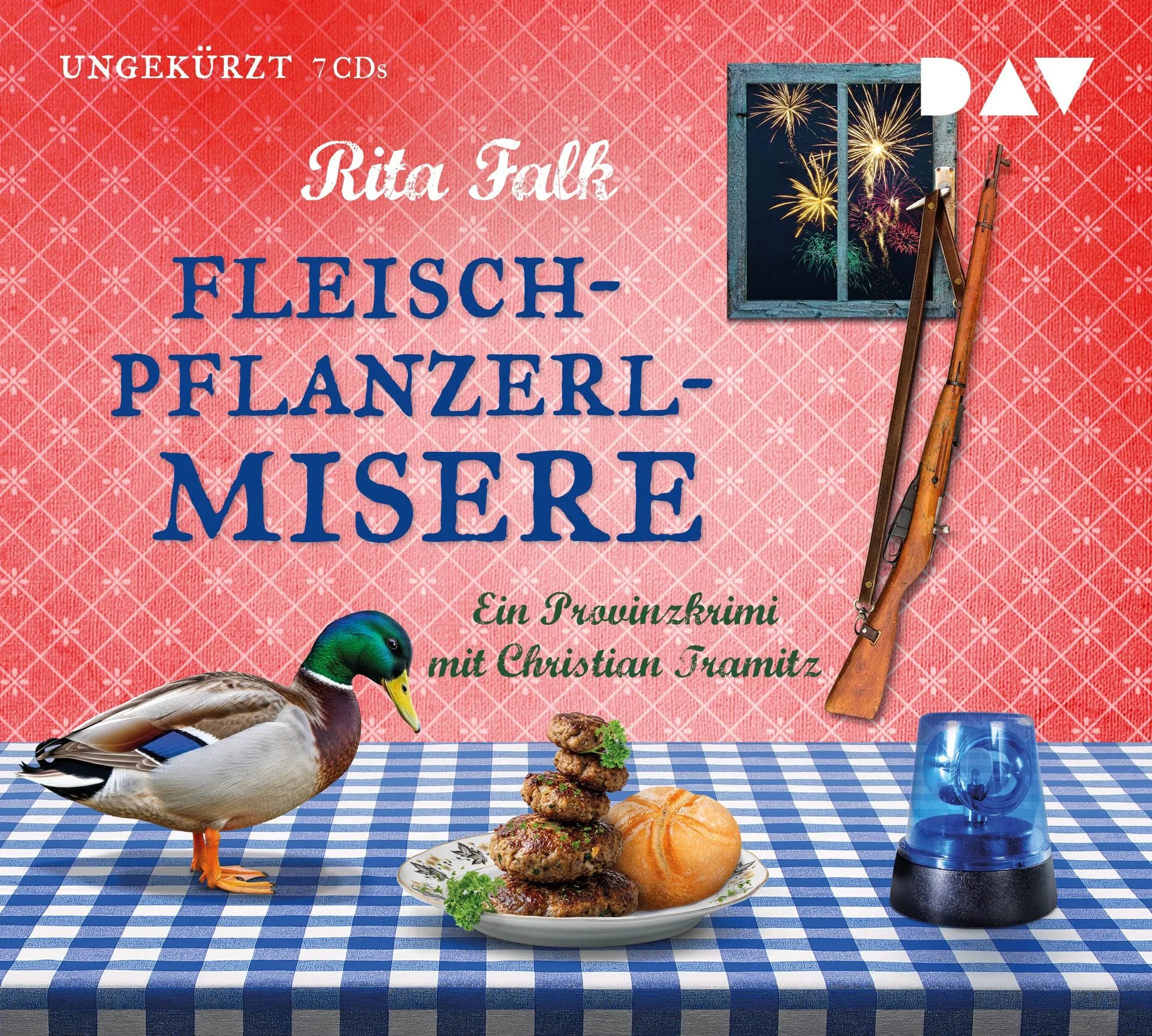 Cover: Fleischpflanzerl-Misere. Der 14. Fall für den Eberhofer. Ein Provinzkrimi (Hörbuch CD) von Rita Falk
