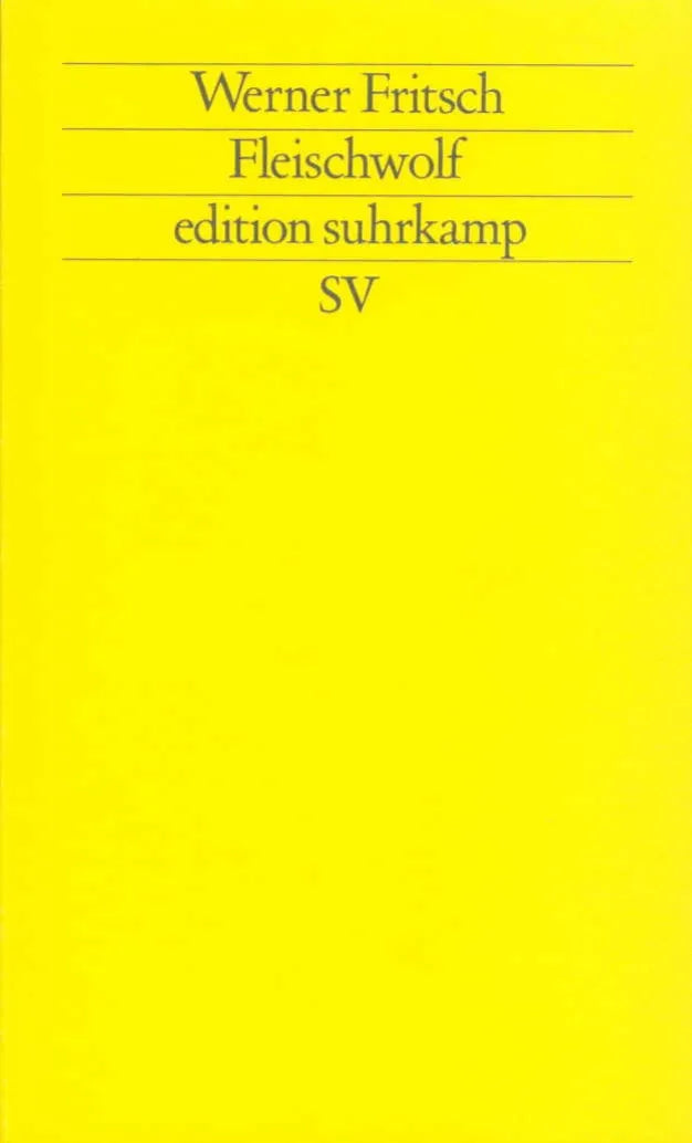 Buchcover von 'Fleischwolf' - Taschenbuch von Werner Fritsch